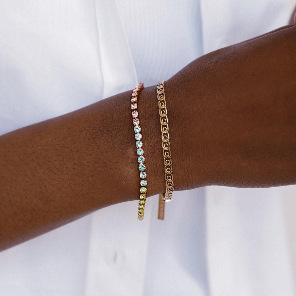 Aurea Aquamarine Tennis Bracelet  Hey Harper (6659145007217)