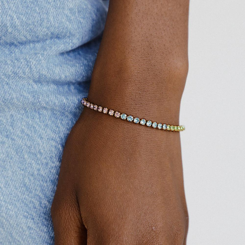 Aurea Aquamarine Tennis Bracelet  Hey Harper (6659145007217)