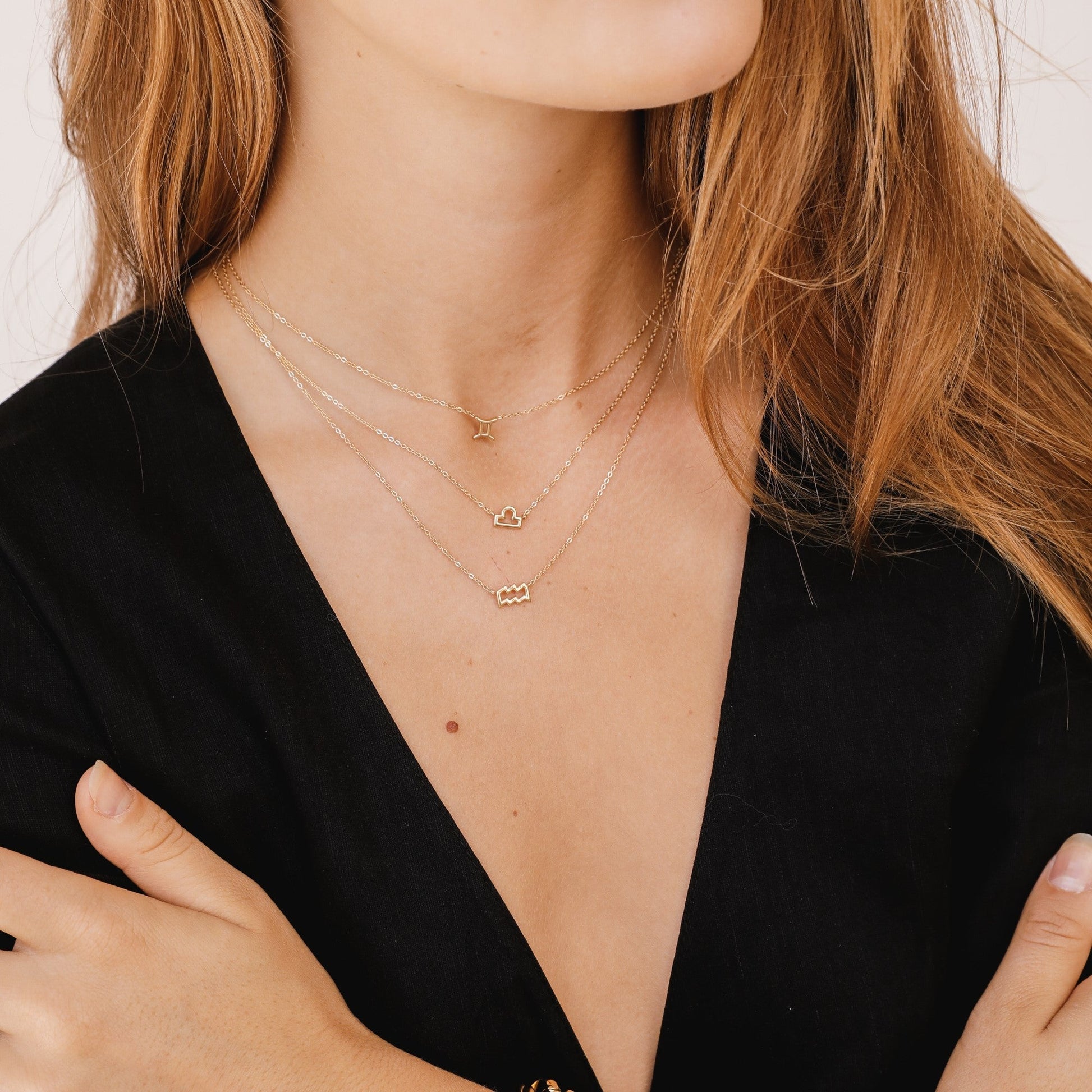 Libra Zodiac Necklace  Hey Harper (6644283703409)