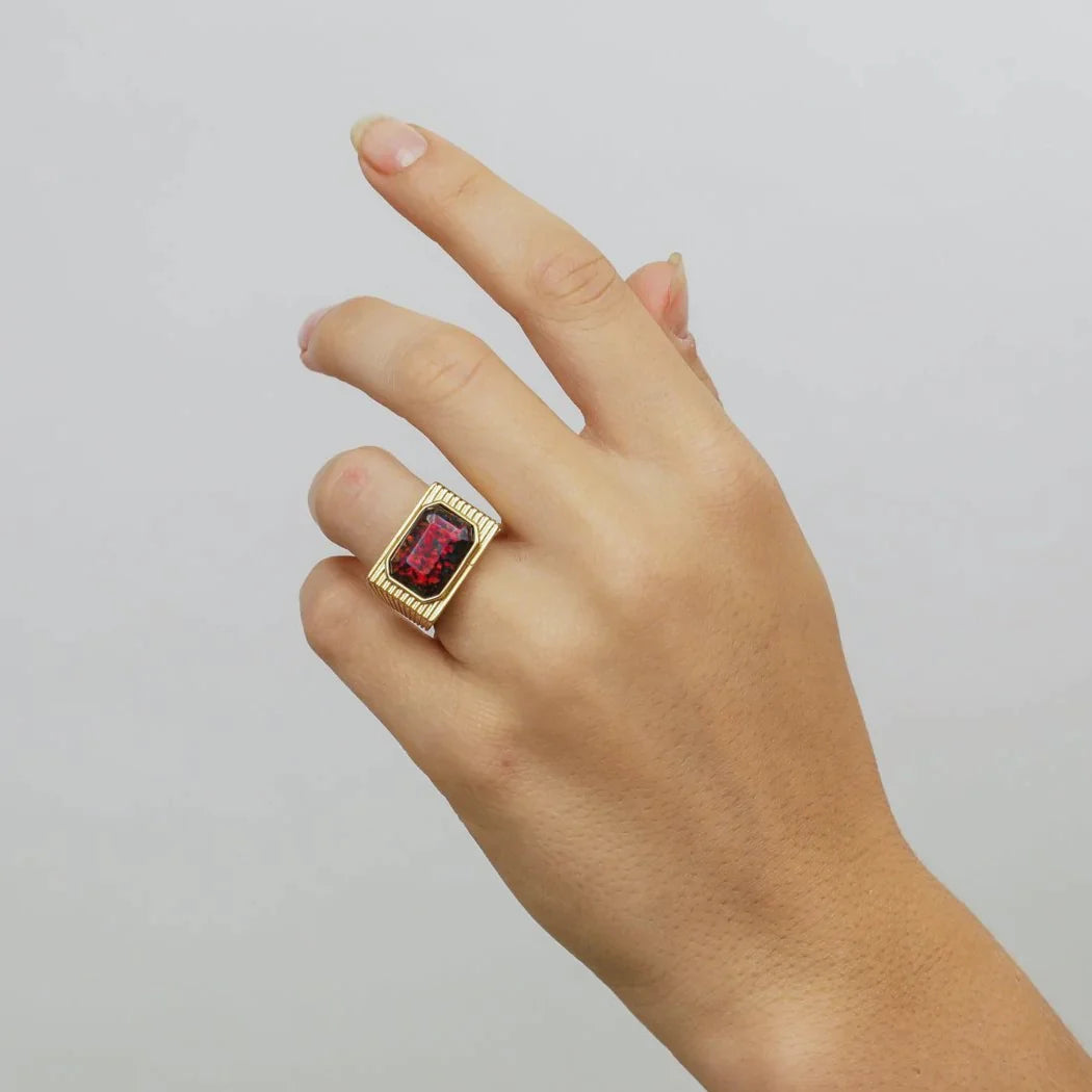 Cleo Black Ring  Hey Harper (6659130163313)