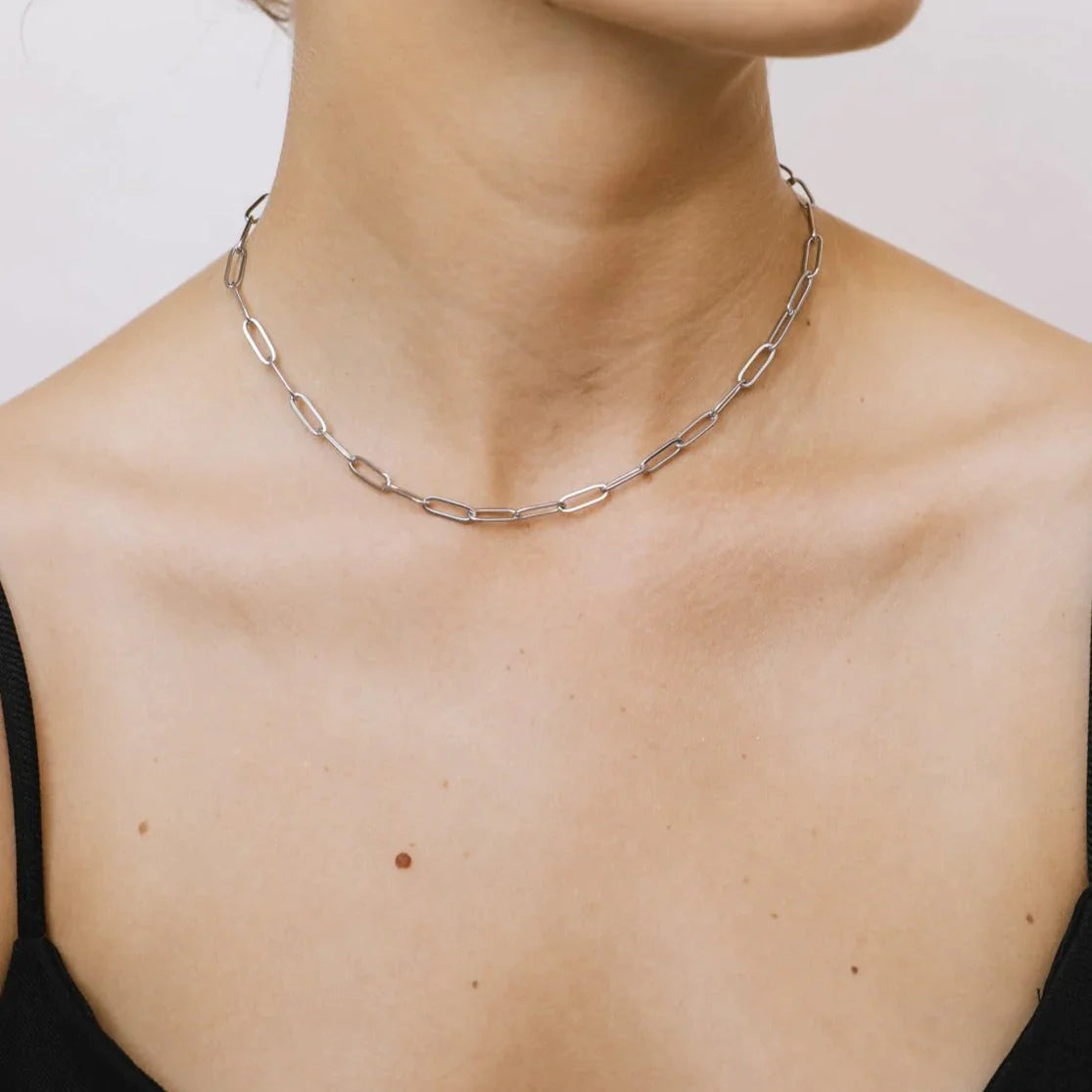 Bermuda Silver Necklace (6577175920753) (8086762422540)