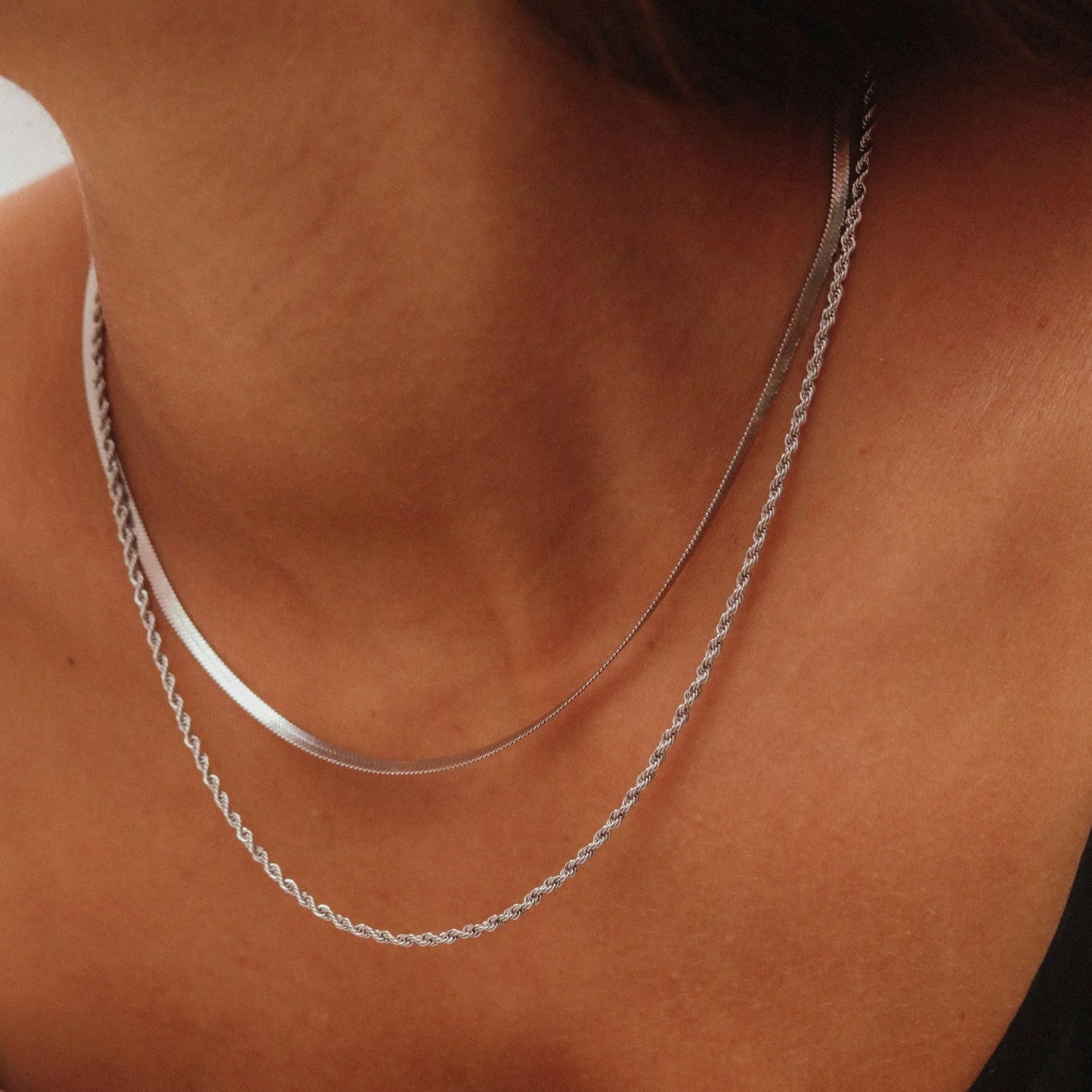 The Easy Silver Necklace (6577312170097)