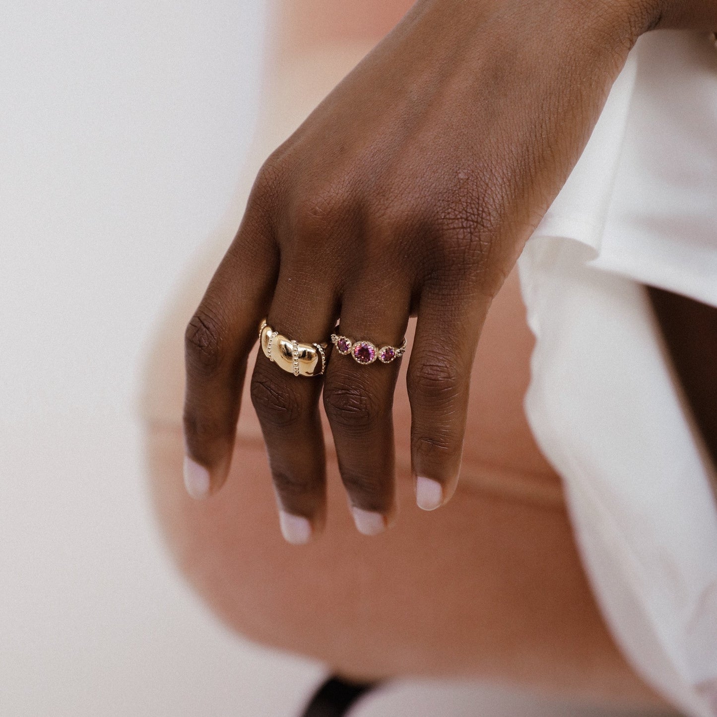 Serenity Burgundy Ring  Hey Harper (6632177303665)